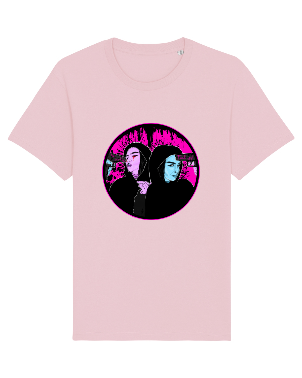 Tricou mânecă scurtă Unisex Rocker Cotton Pink