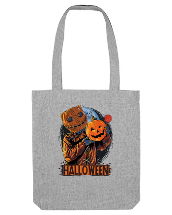 Halloween Pumpkin Head Heather Grey