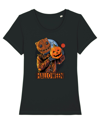 Halloween Pumpkin Head Black