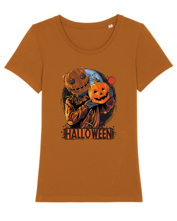 Halloween Pumpkin Head Roasted Orange