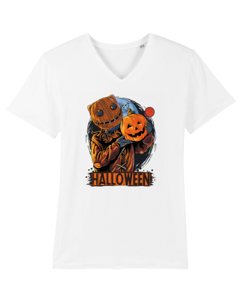 Halloween Pumpkin Head White