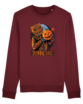 Halloween Pumpkin Head Burgundy