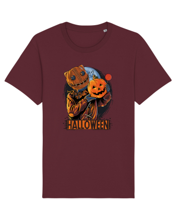 Halloween Pumpkin Head Burgundy