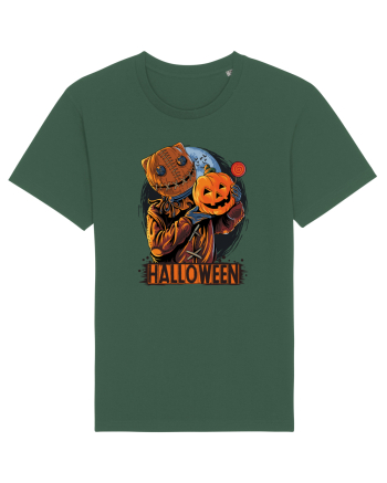 Halloween Pumpkin Head Bottle Green