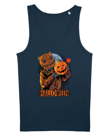 Halloween Pumpkin Head Navy