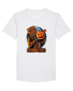 Halloween Pumpkin Head Tricou mânecă scurtă guler larg Bărbat Skater