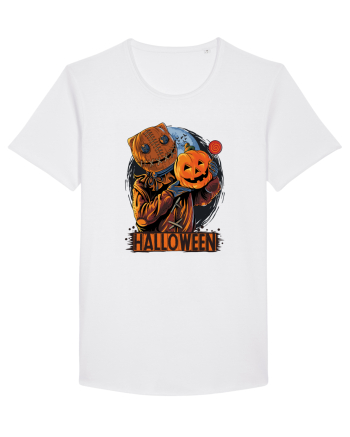 Halloween Pumpkin Head White