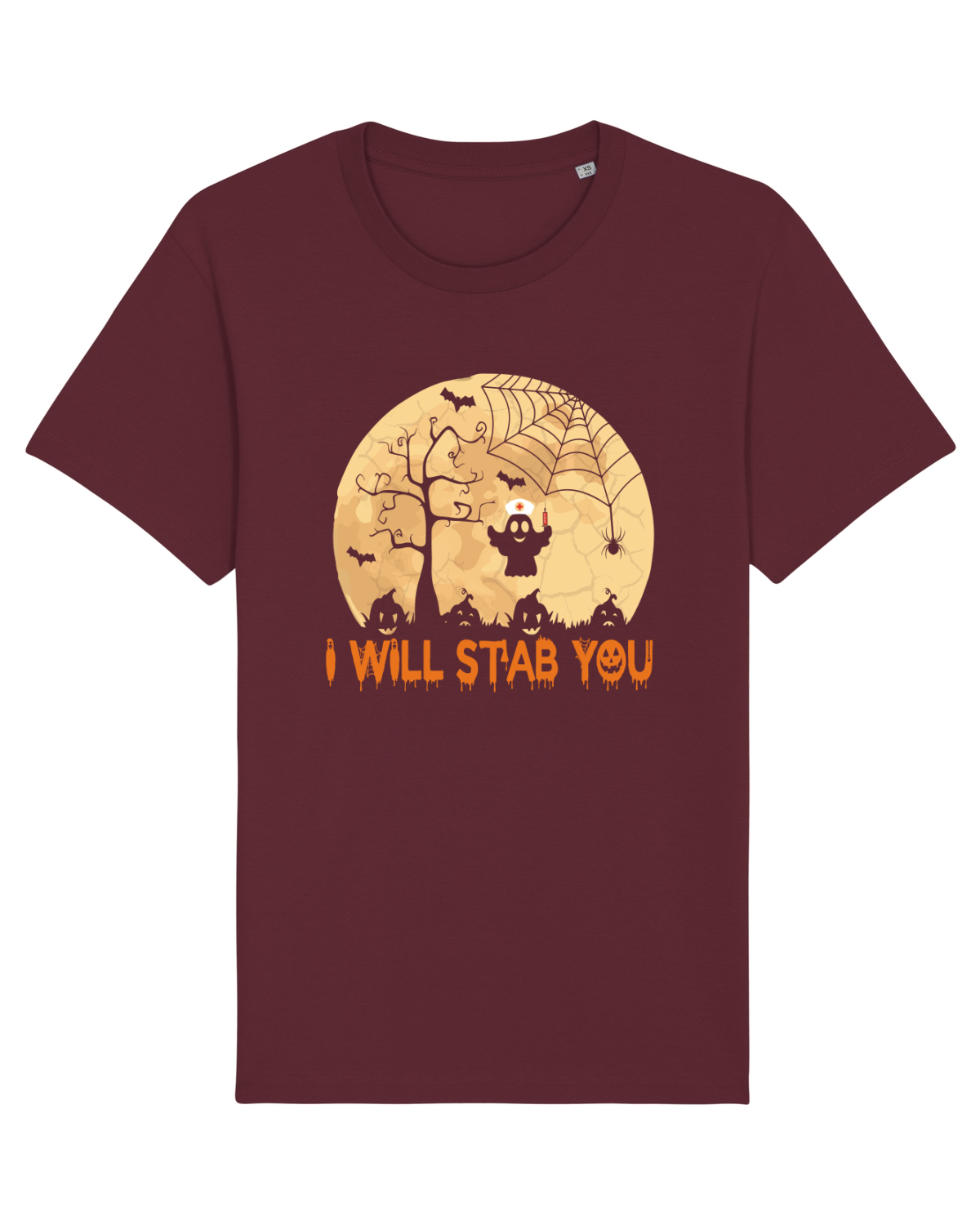 Tricou mânecă scurtă Unisex Rocker Burgundy