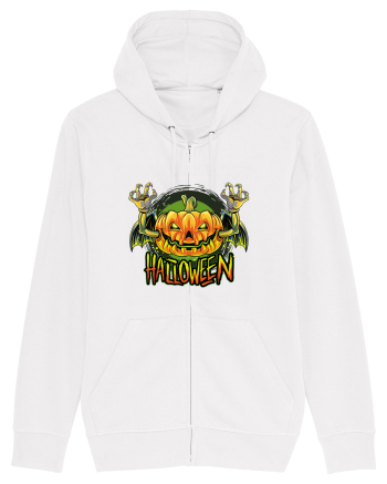 Pumpkin Halloween Bat White