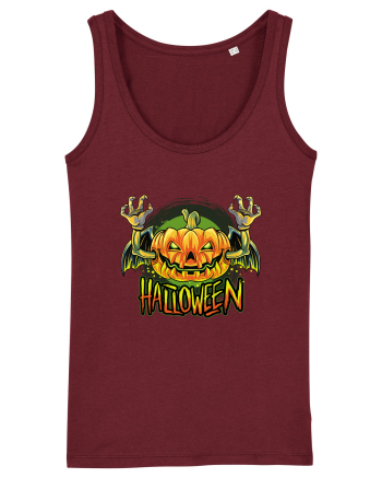 Pumpkin Halloween Bat Burgundy