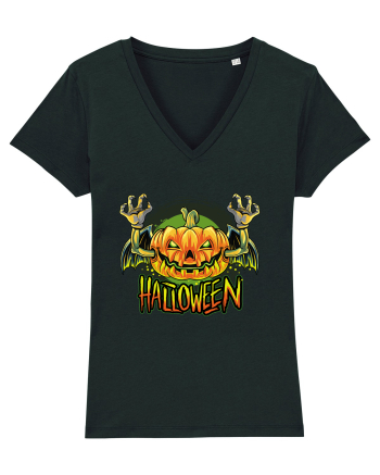 Pumpkin Halloween Bat Black