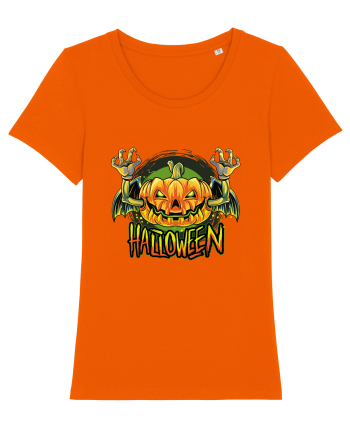 Pumpkin Halloween Bat Bright Orange
