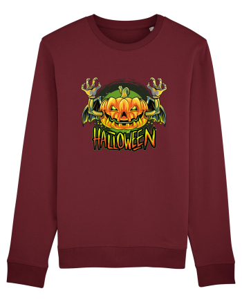 Pumpkin Halloween Bat Burgundy