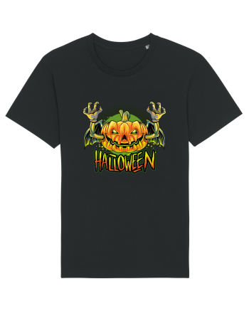 Pumpkin Halloween Bat Black