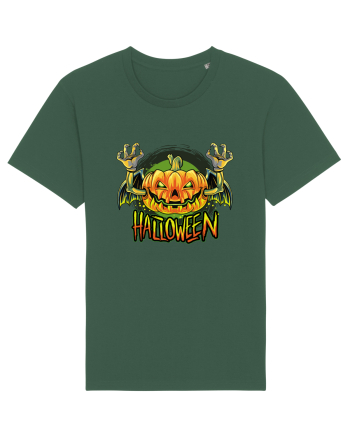 Pumpkin Halloween Bat Bottle Green