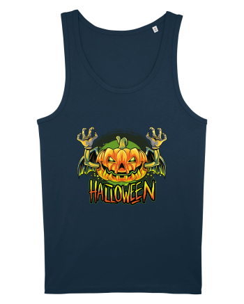 Pumpkin Halloween Bat Navy