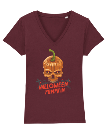 Pumpkin Halloween Burgundy