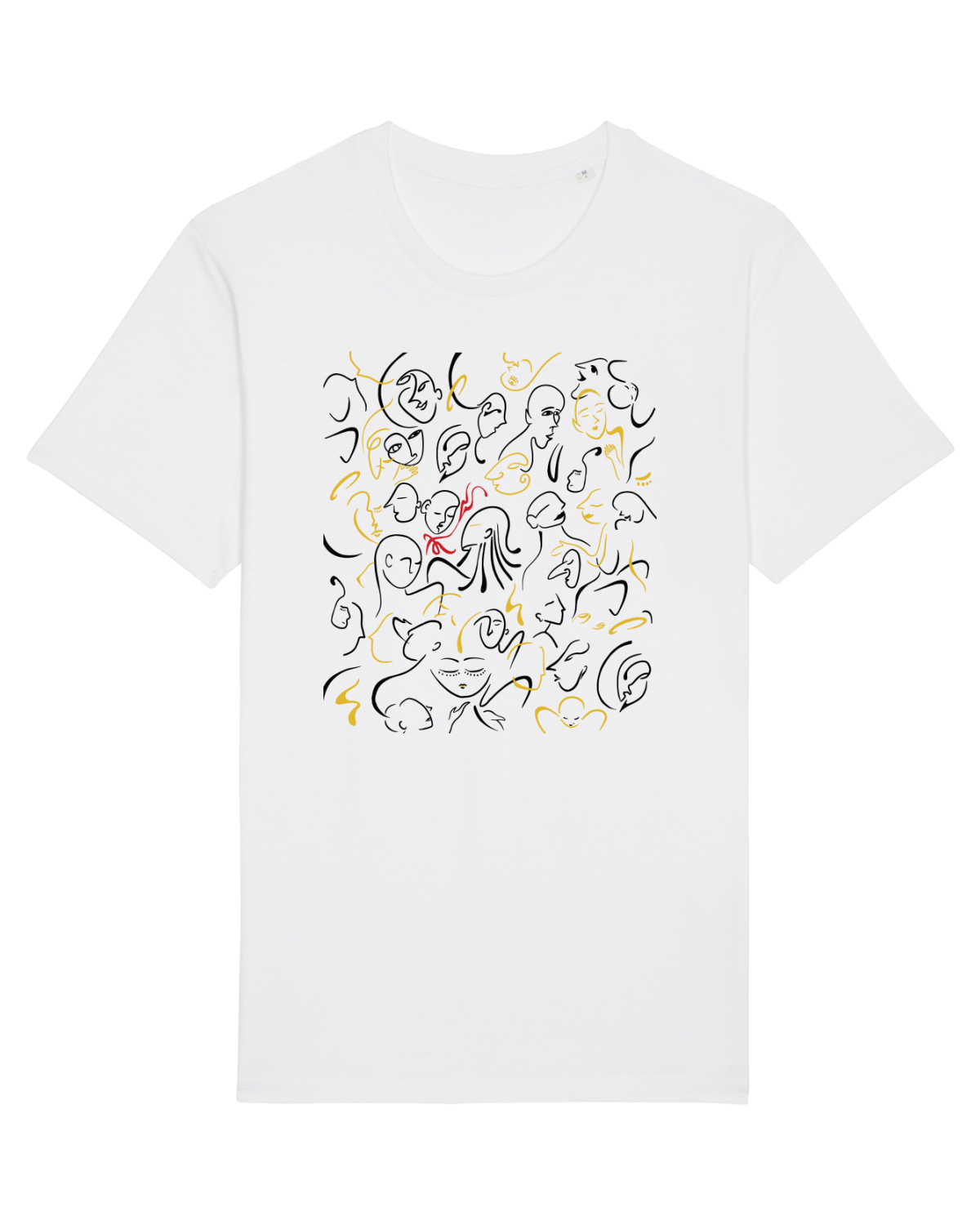 Tricou mânecă scurtă Unisex Rocker White