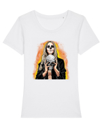 Zombie Woman Tricou mânecă scurtă guler larg fitted Damă Expresser