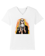 Zombie Woman Tricou mânecă scurtă guler V Bărbat Presenter