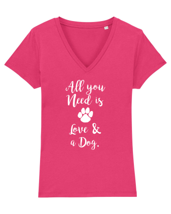 Love and a dog. Raspberry