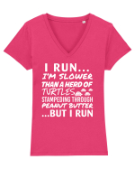 I RUN Tricou mânecă scurtă guler V Damă Evoker