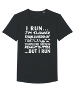 I RUN Tricou mânecă scurtă guler larg Bărbat Skater