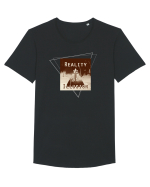 Reality is an illusion. Tricou mânecă scurtă guler larg Bărbat Skater