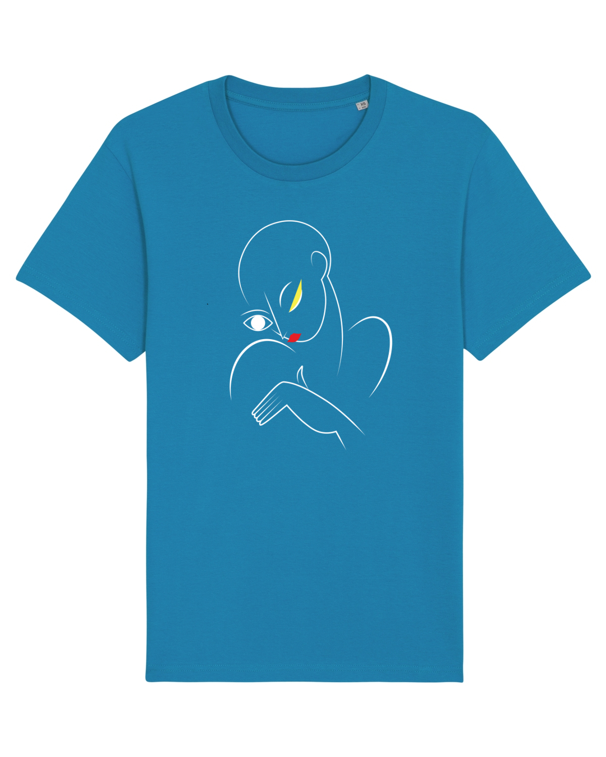 Tricou mânecă scurtă Unisex Rocker Azur