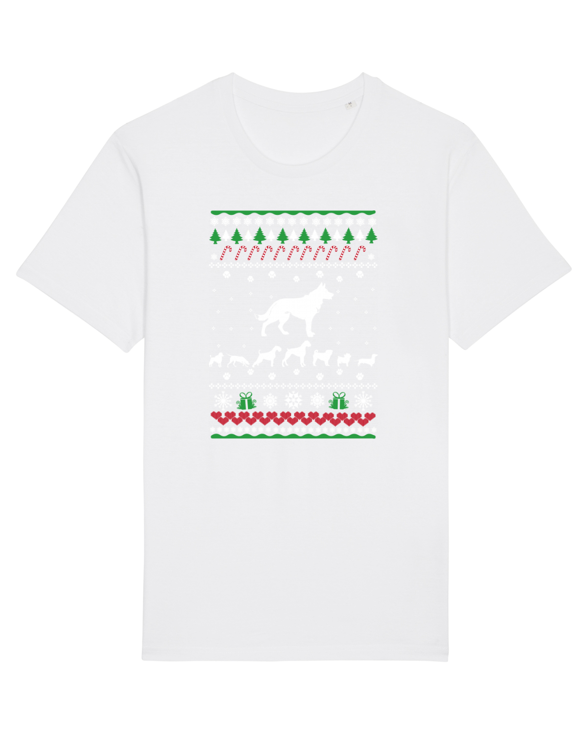 Tricou mânecă scurtă Unisex Rocker White