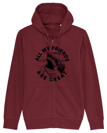 All my friends are great Burgundy