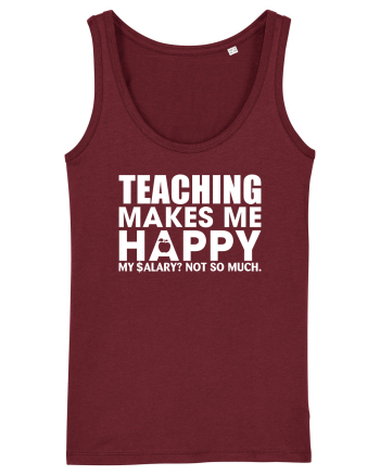 Teaching makes me happy Burgundy