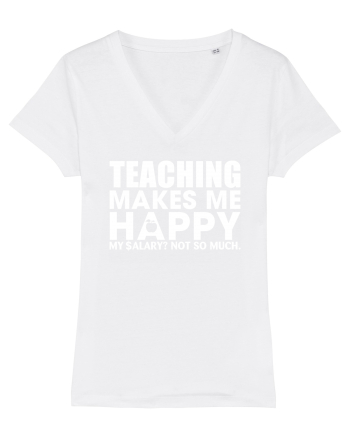 Teaching makes me happy White