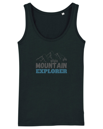 Mountain Explorer Illustration Black