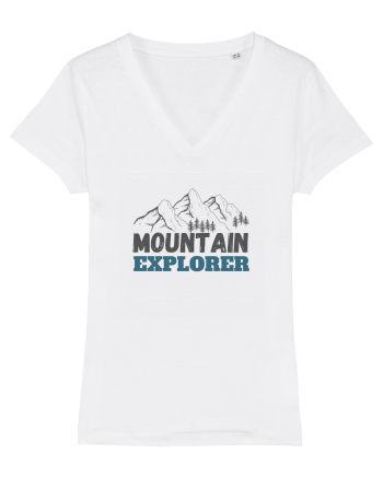 Mountain Explorer Illustration White