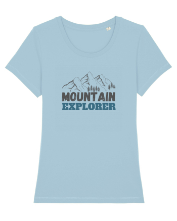 Mountain Explorer Illustration Sky Blue