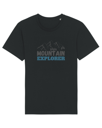 Mountain Explorer Illustration Black