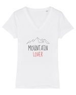 Mountain Lover Tricou mânecă scurtă guler V Damă Evoker