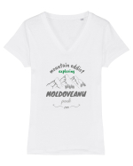 Mountain Addict Moldoveanu Peak Tricou mânecă scurtă guler V Damă Evoker