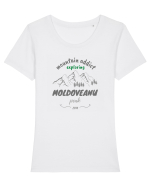 Mountain Addict Moldoveanu Peak Tricou mânecă scurtă guler larg fitted Damă Expresser
