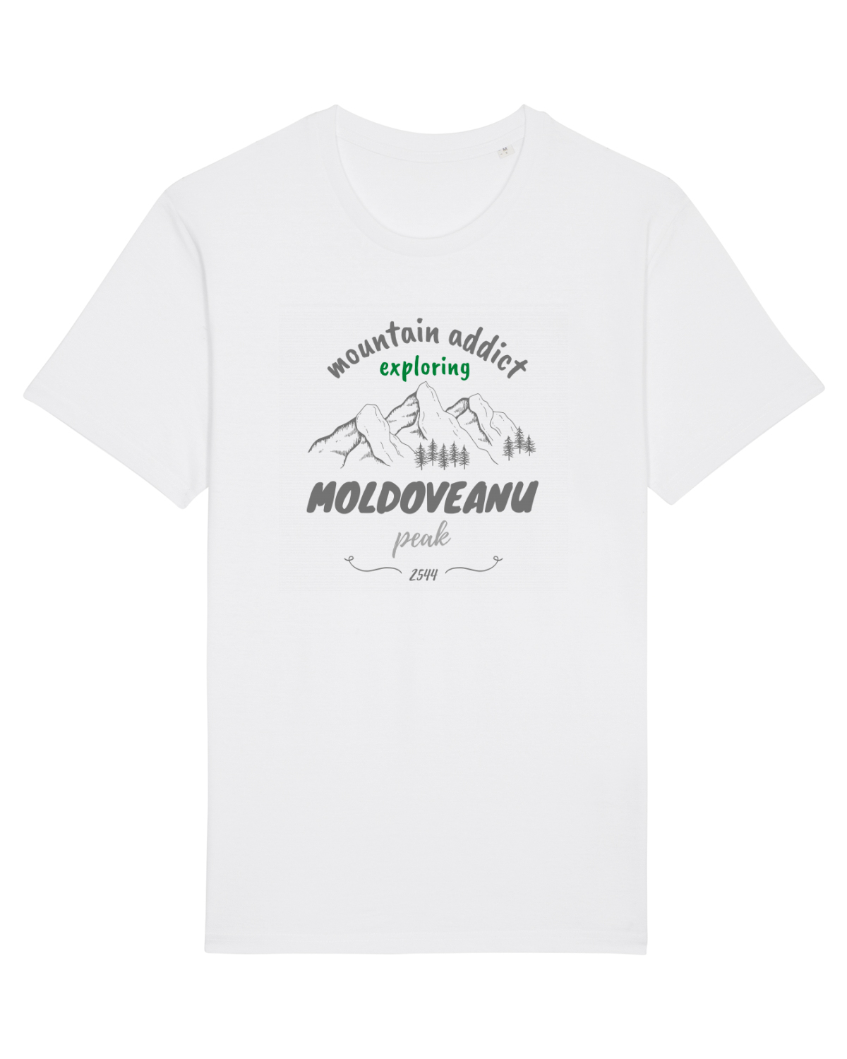 Tricou mânecă scurtă Unisex Rocker White