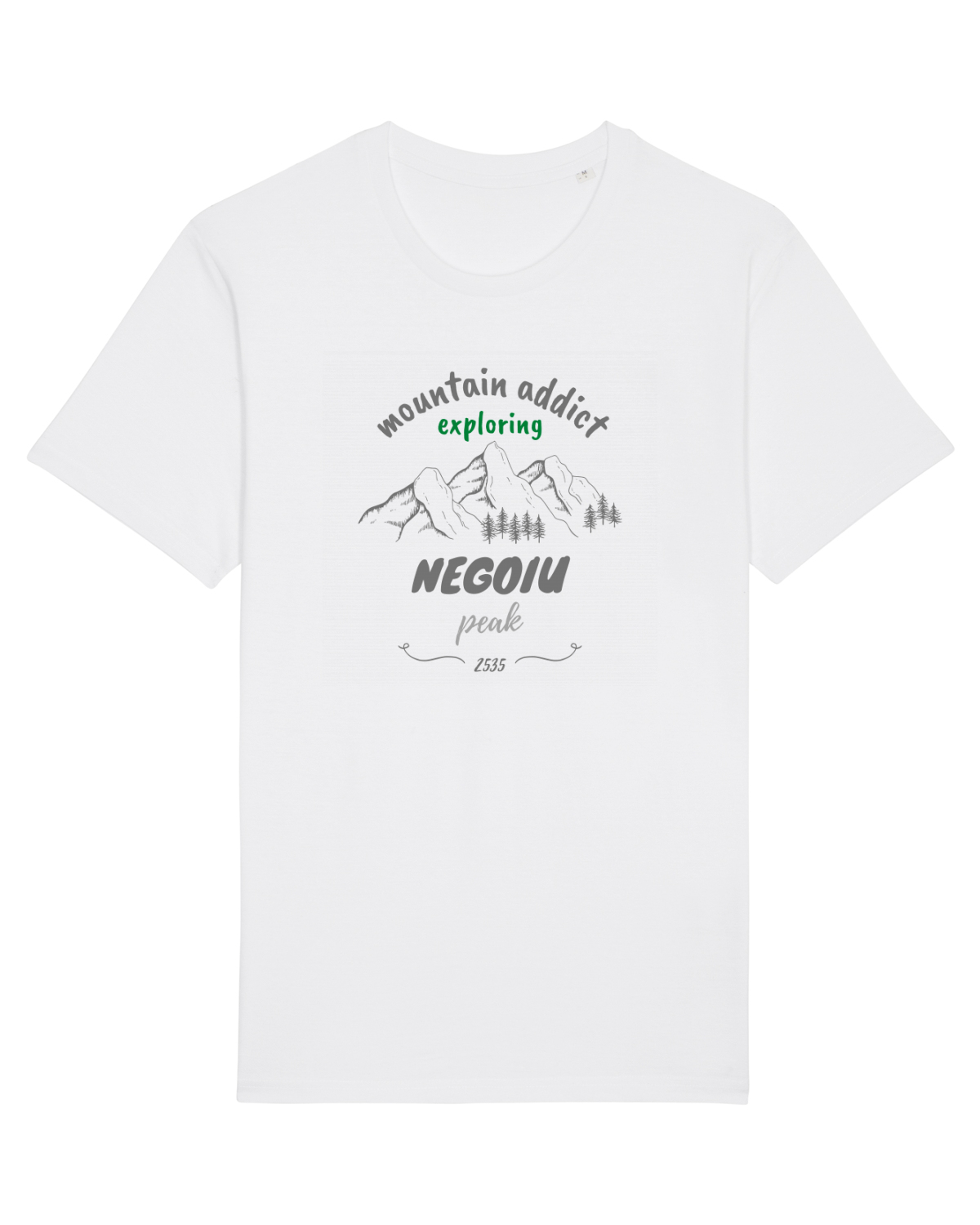 Tricou mânecă scurtă Unisex Rocker White