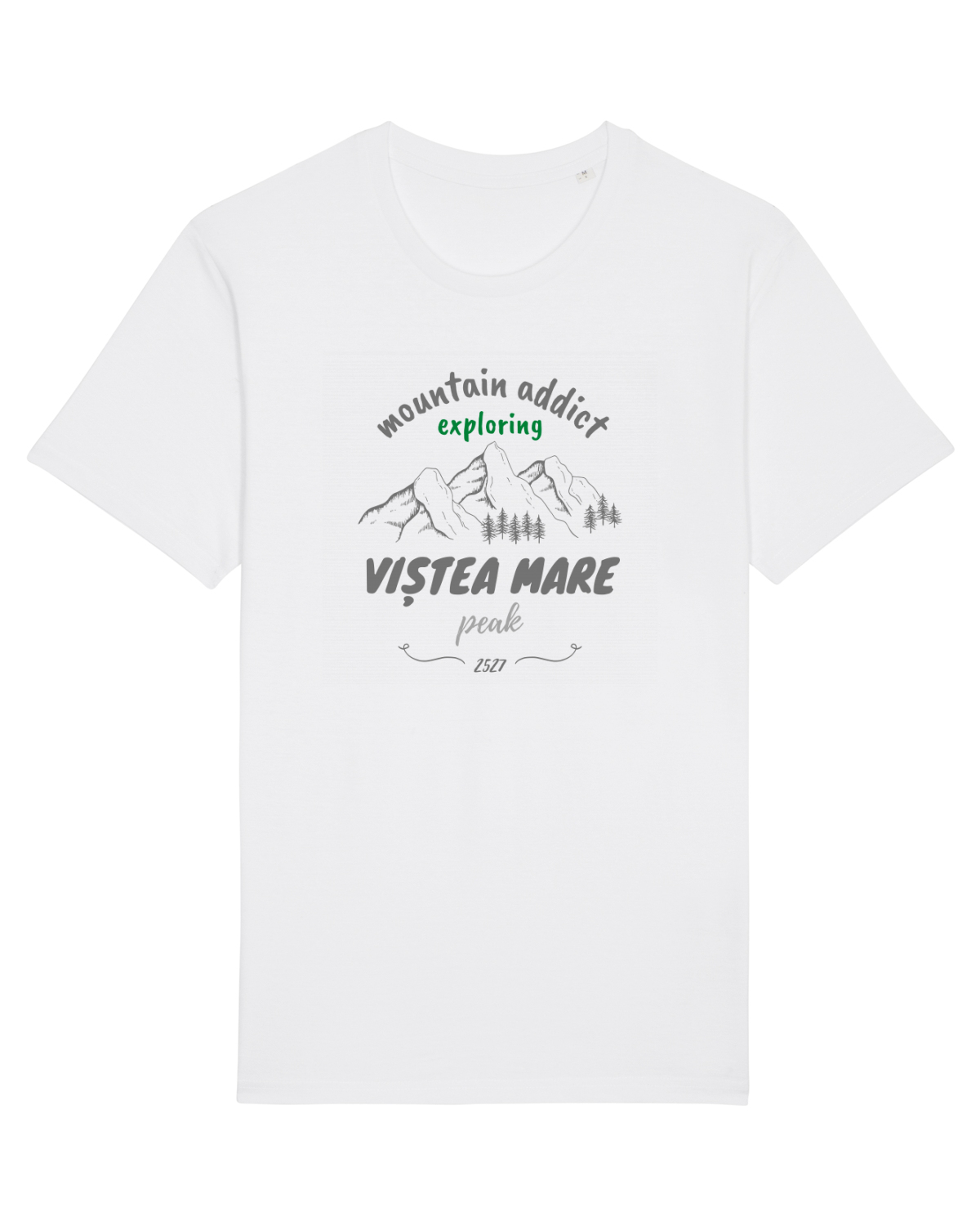 Tricou mânecă scurtă Unisex Rocker White