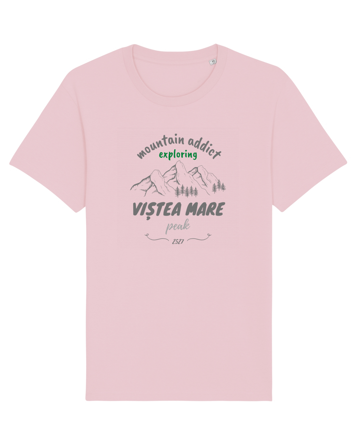 Tricou mânecă scurtă Unisex Rocker Cotton Pink