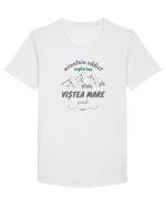 Mountain Addict Viștea Mare Peak Tricou mânecă scurtă guler larg Bărbat Skater
