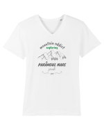 Mountain Addict Parângul Mare Peak Tricou mânecă scurtă guler V Bărbat Presenter