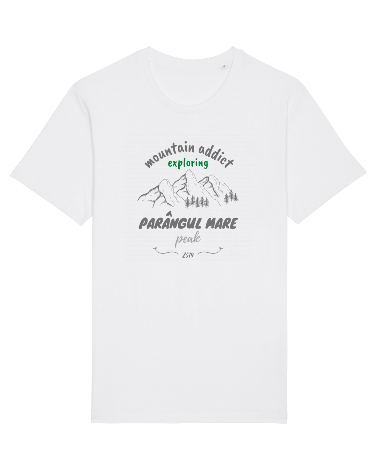 Tricou mânecă scurtă Unisex Rocker White