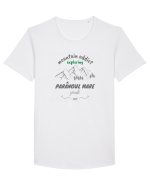 Mountain Addict Parângul Mare Peak Tricou mânecă scurtă guler larg Bărbat Skater