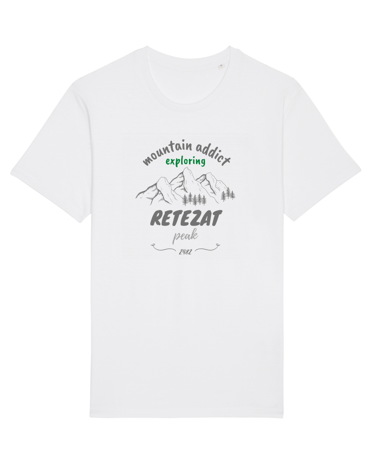 Tricou mânecă scurtă Unisex Rocker White