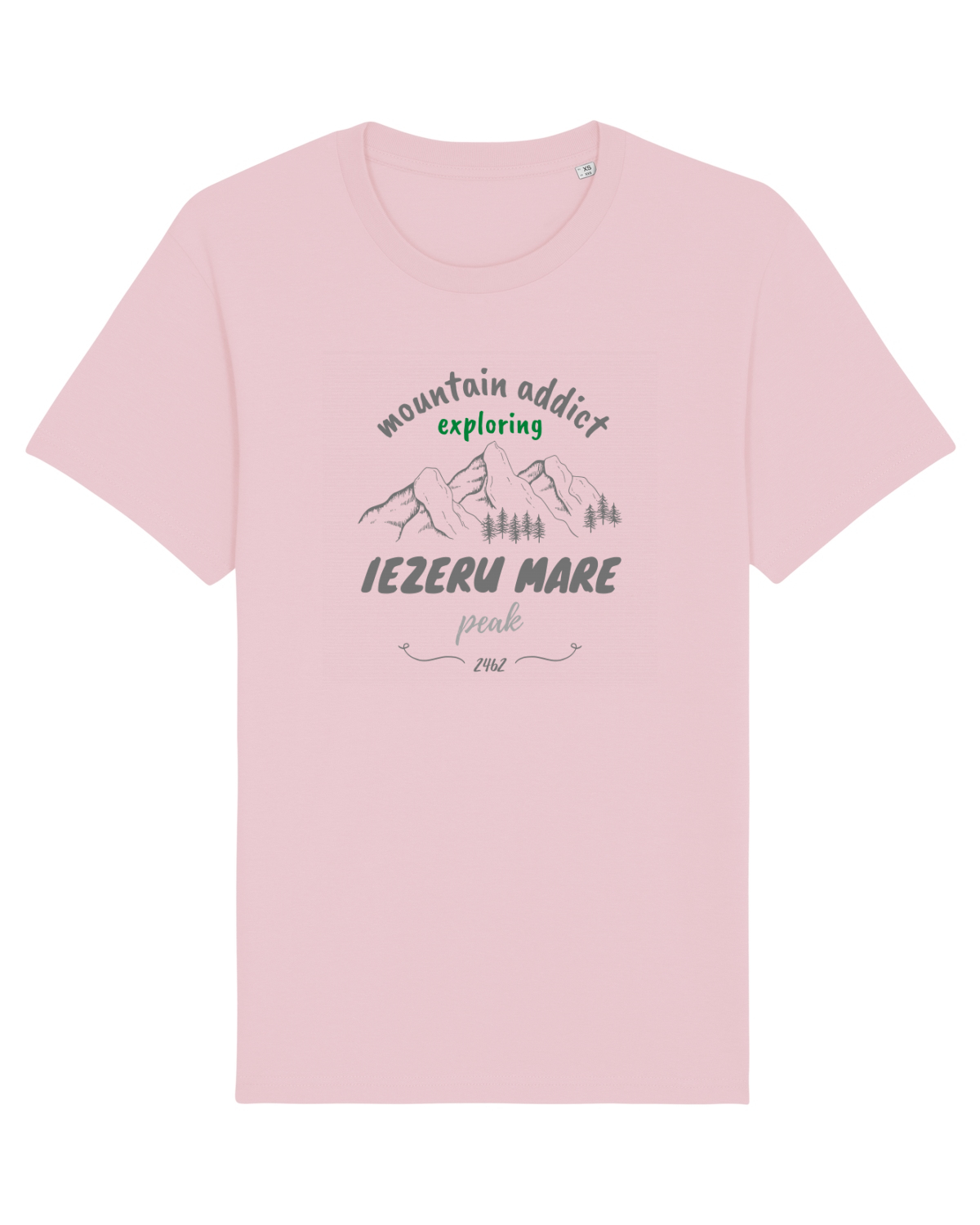 Tricou mânecă scurtă Unisex Rocker Cotton Pink